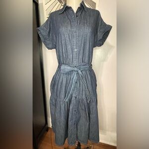 Lauren Ralph Lauren Indigo Midi Dress